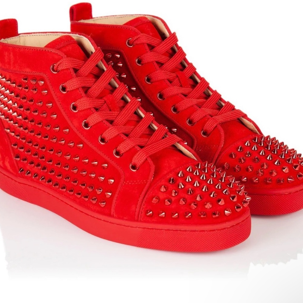 Authentic Christian Louboutin Spikes Shoes Mens EU 43/US 10 $1200 Pre -owned